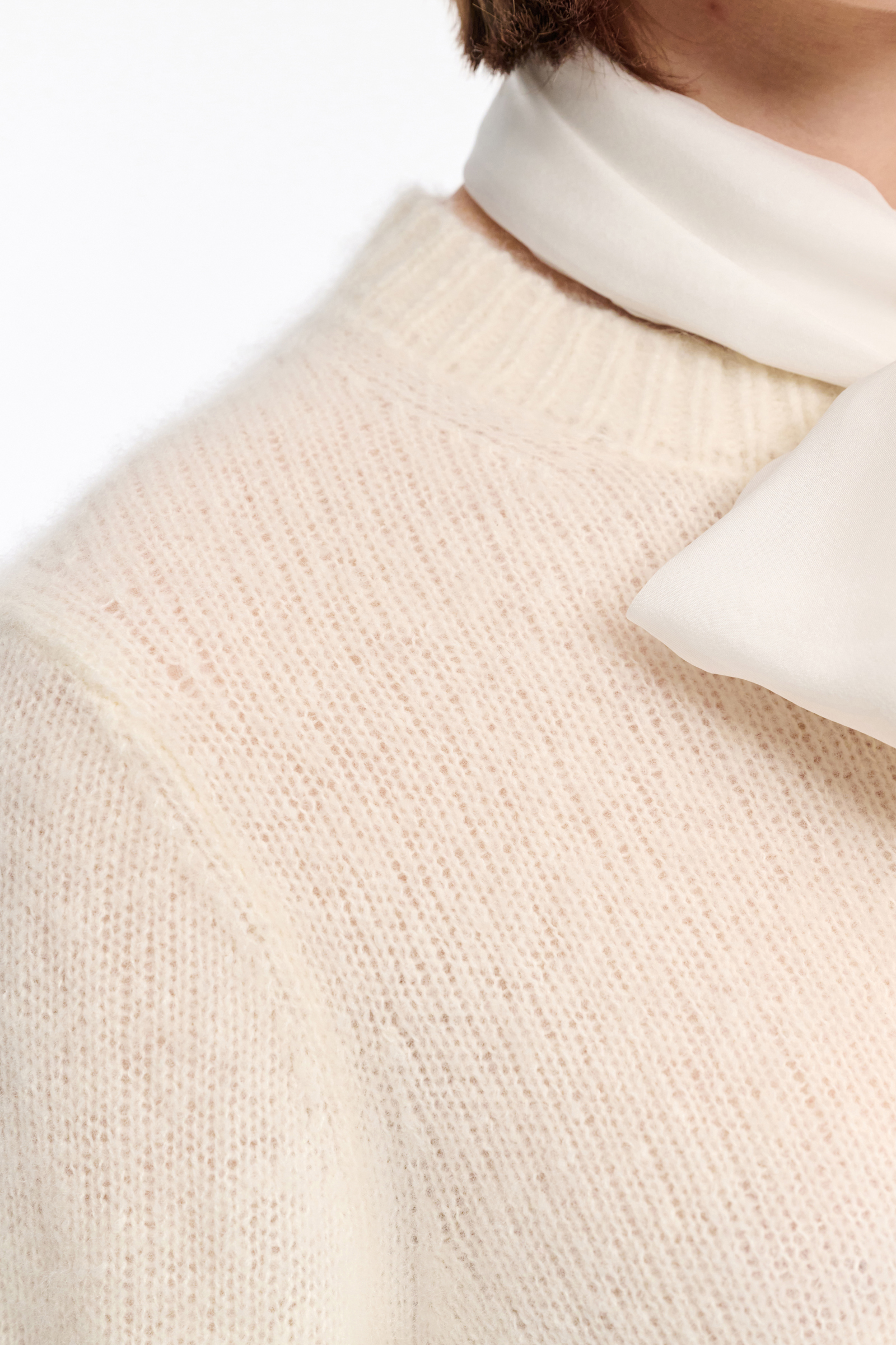 Dorothee Schumacher New cashmere knit cardigan camellia white