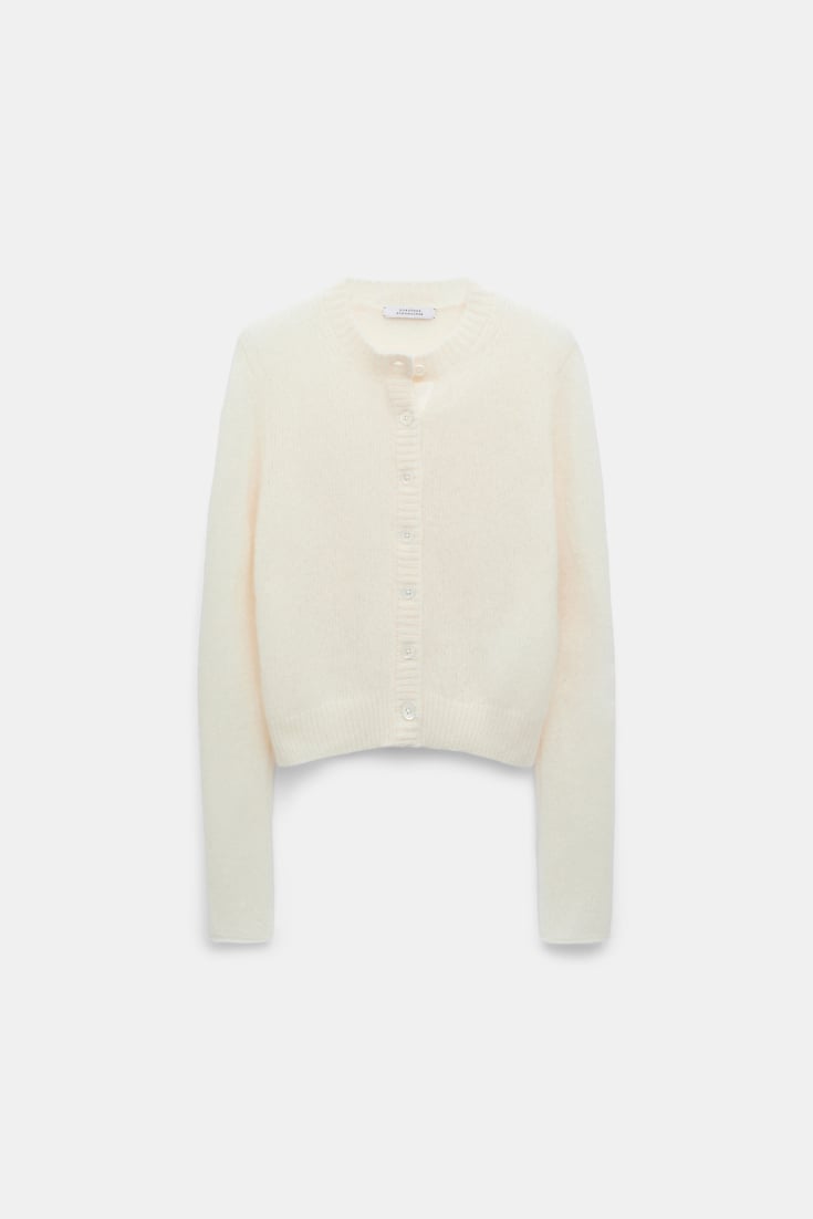 Dorothee Schumacher New cashmere knit cardigan camellia white