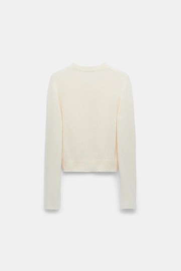 Dorothee Schumacher New cashmere knit cardigan camellia white