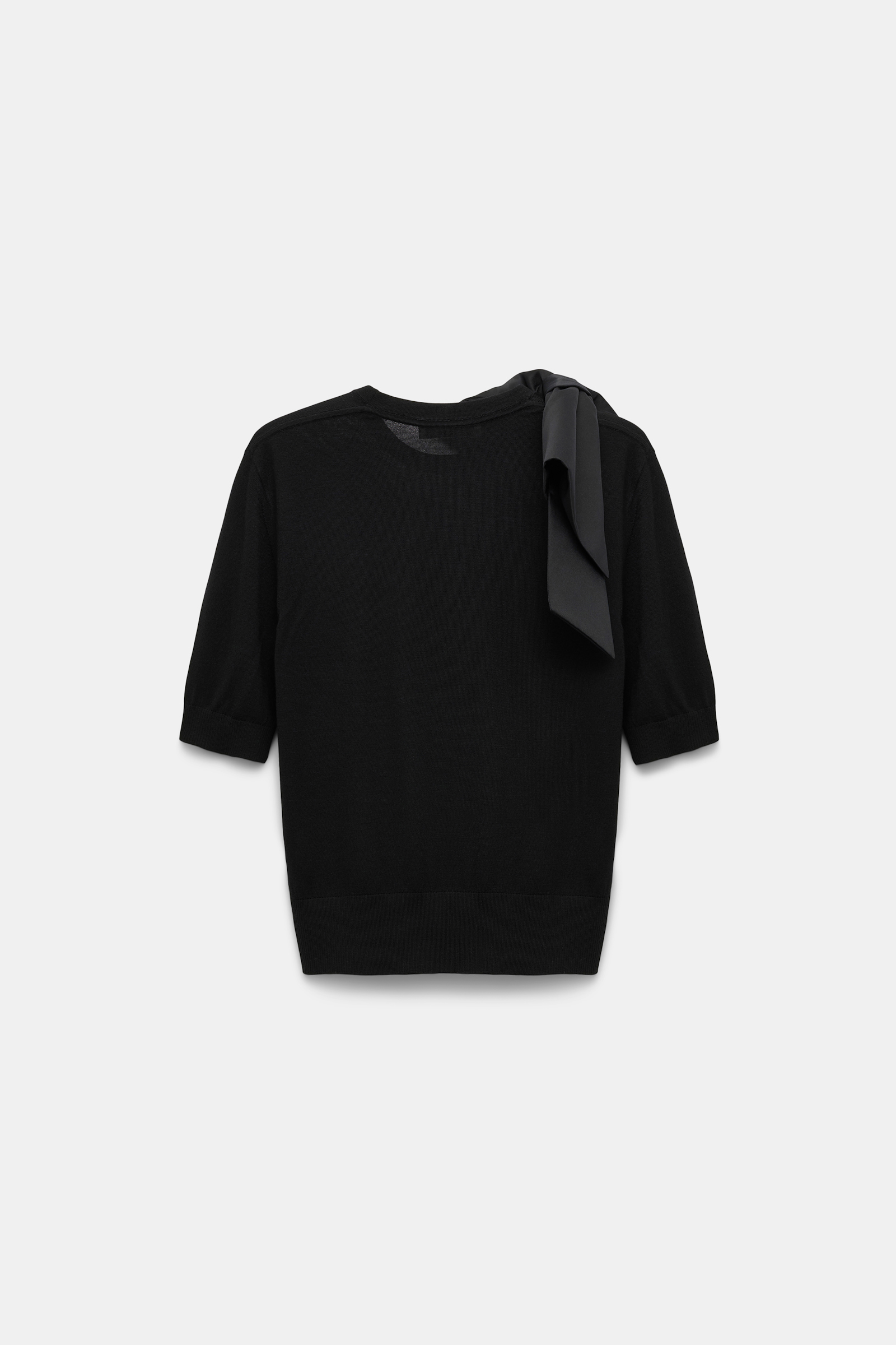 Dorothee Schumacher Pullover mit abnehmbarer Schleife pure black