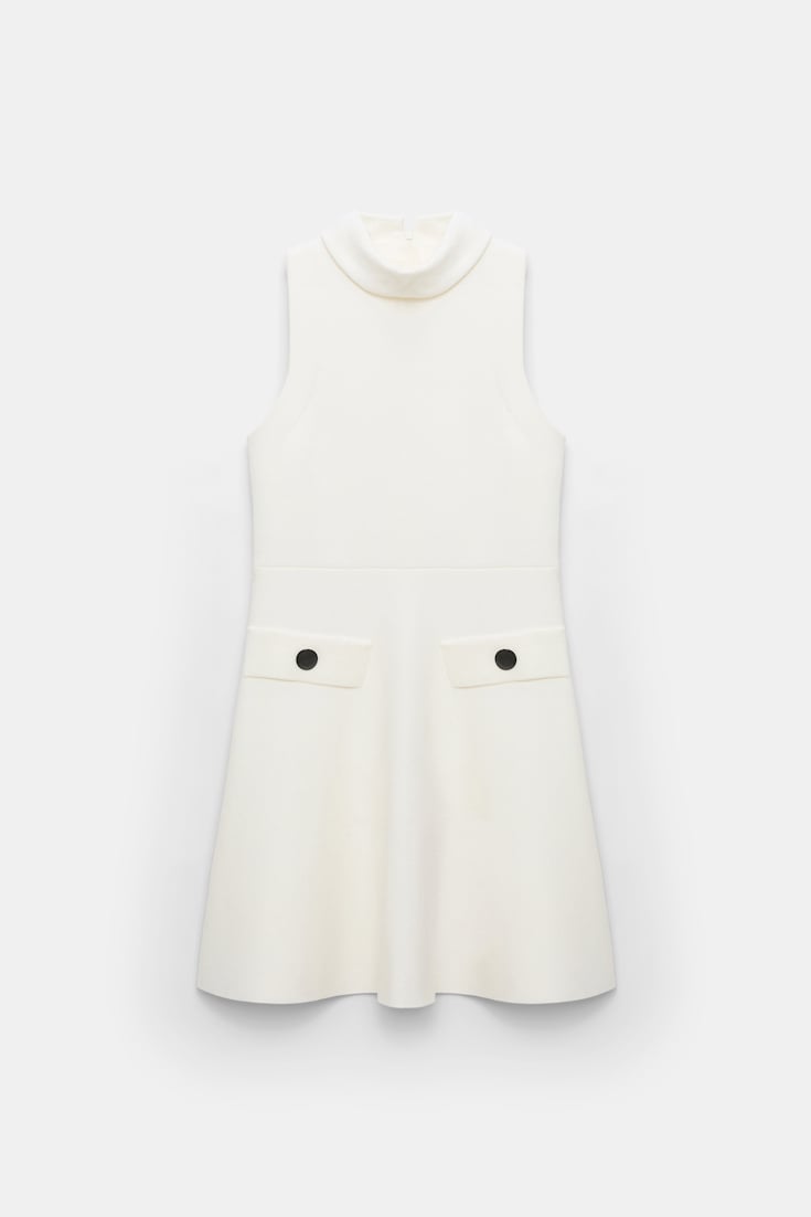 Dorothee Schumacher Doubleface Kleid aus Merino camellia white