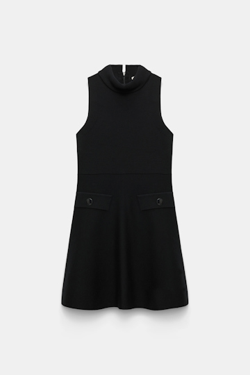 Dorothee Schumacher Doubleface Kleid aus Merino pure black