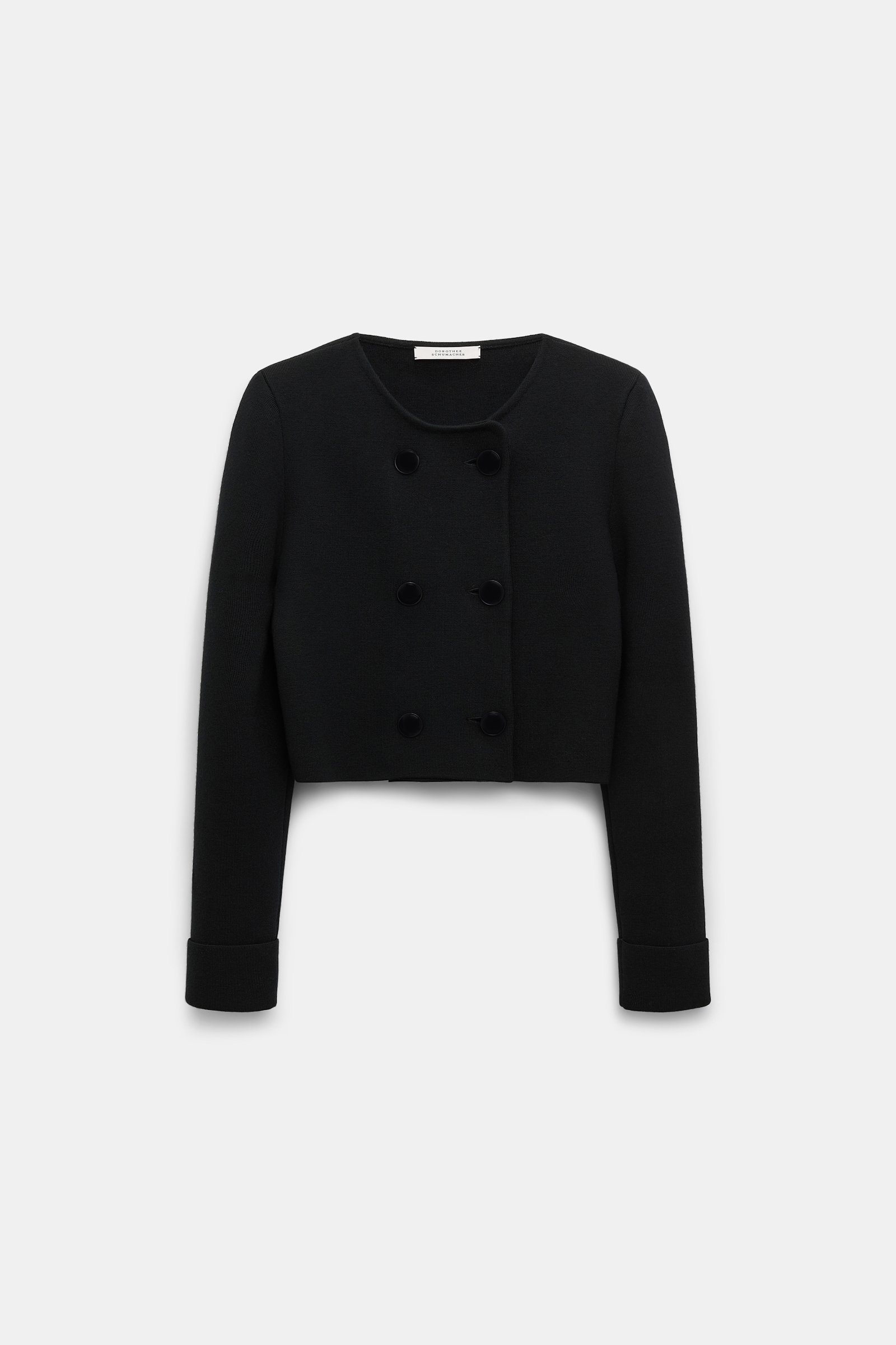Dorothee Schumacher Doubleface Jacke aus Merino pure black