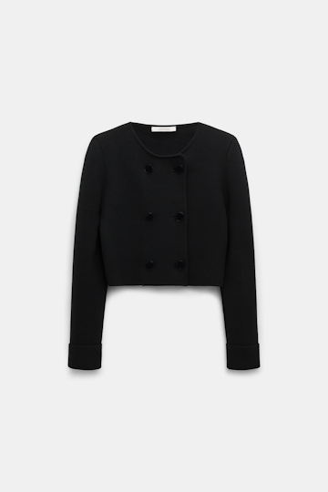 Dorothee Schumacher Doubleface Jacke aus Merino pure black