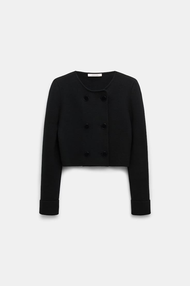 Dorothee Schumacher Doubleface Jacke aus Merino pure black