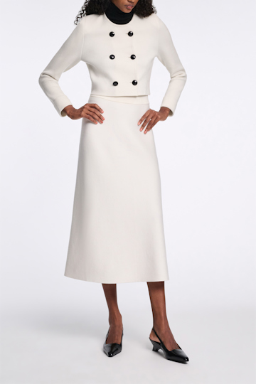 Dorothee Schumacher Knit midi-skirt camellia white