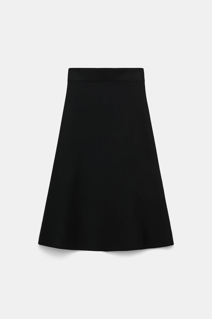 Dorothee Schumacher Knit midi-skirt pure black