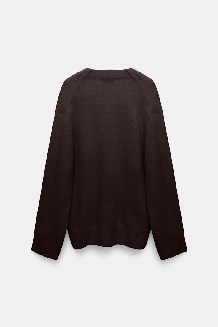 Dorothee Schumacher Cardigan aus Alpaka-Garn black chocolate