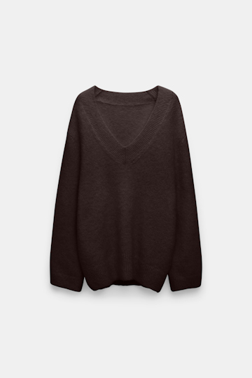 Dorothee Schumacher Pullover aus Alpaka-Garn black chocolate