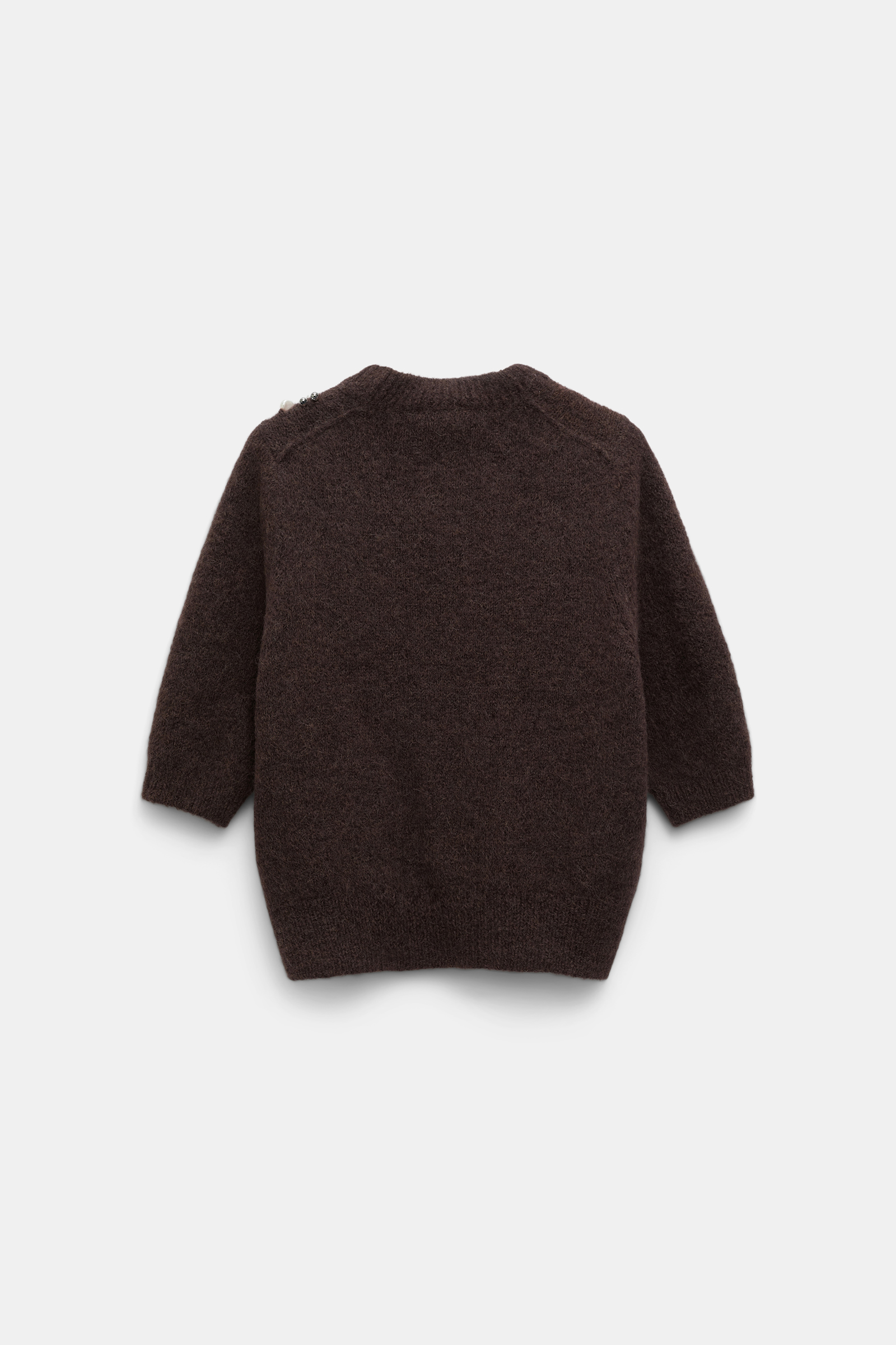 Dorothee Schumacher Alpaca mix half-sleeve pullover black chocolate