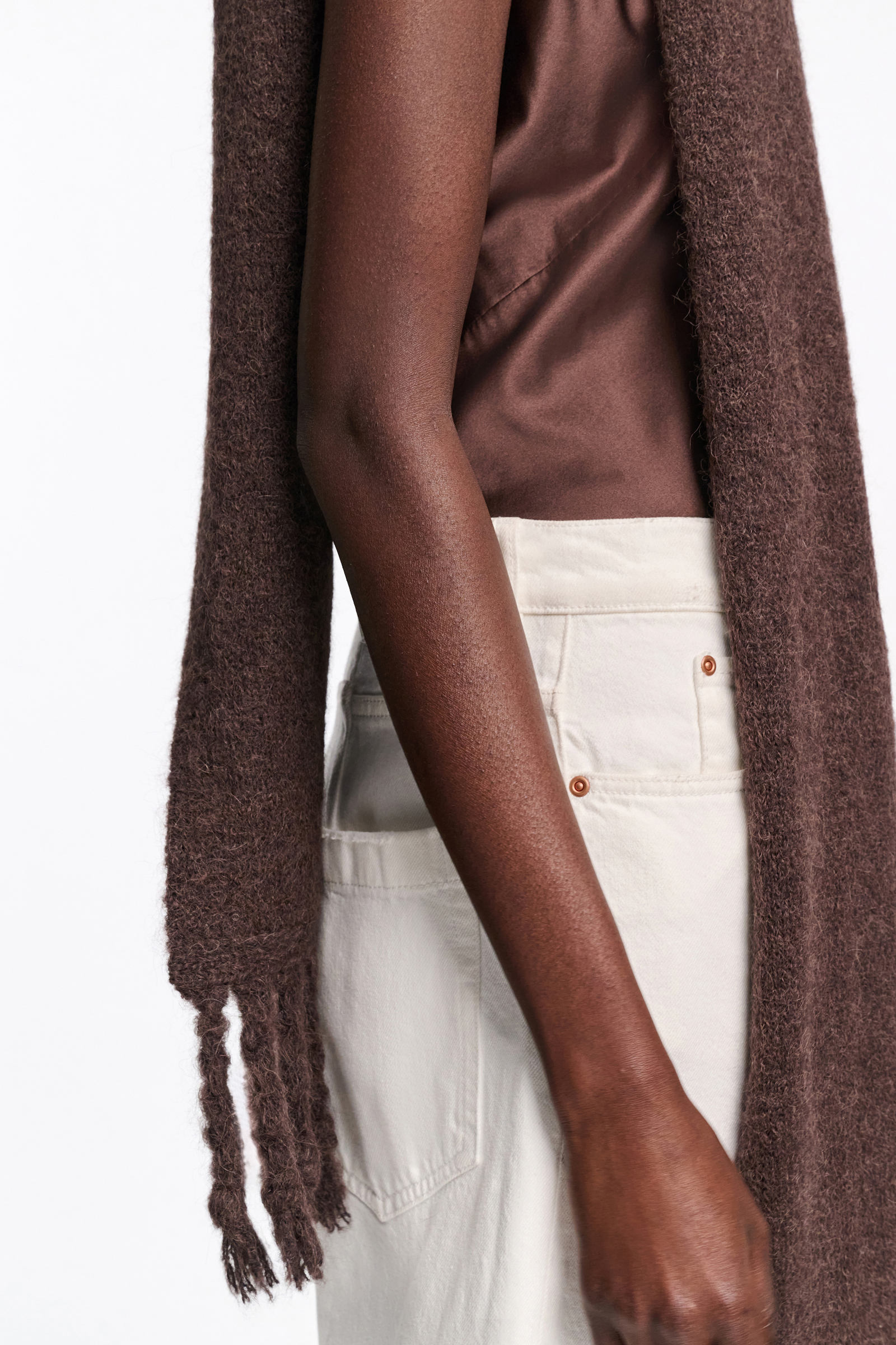 Dorothee Schumacher Schal aus Alpaka-Garn black chocolate