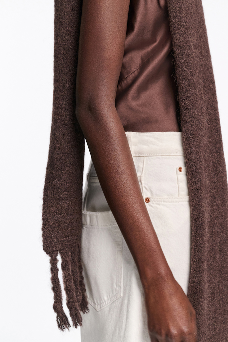 Dorothee Schumacher Schal aus Alpaka-Garn black chocolate
