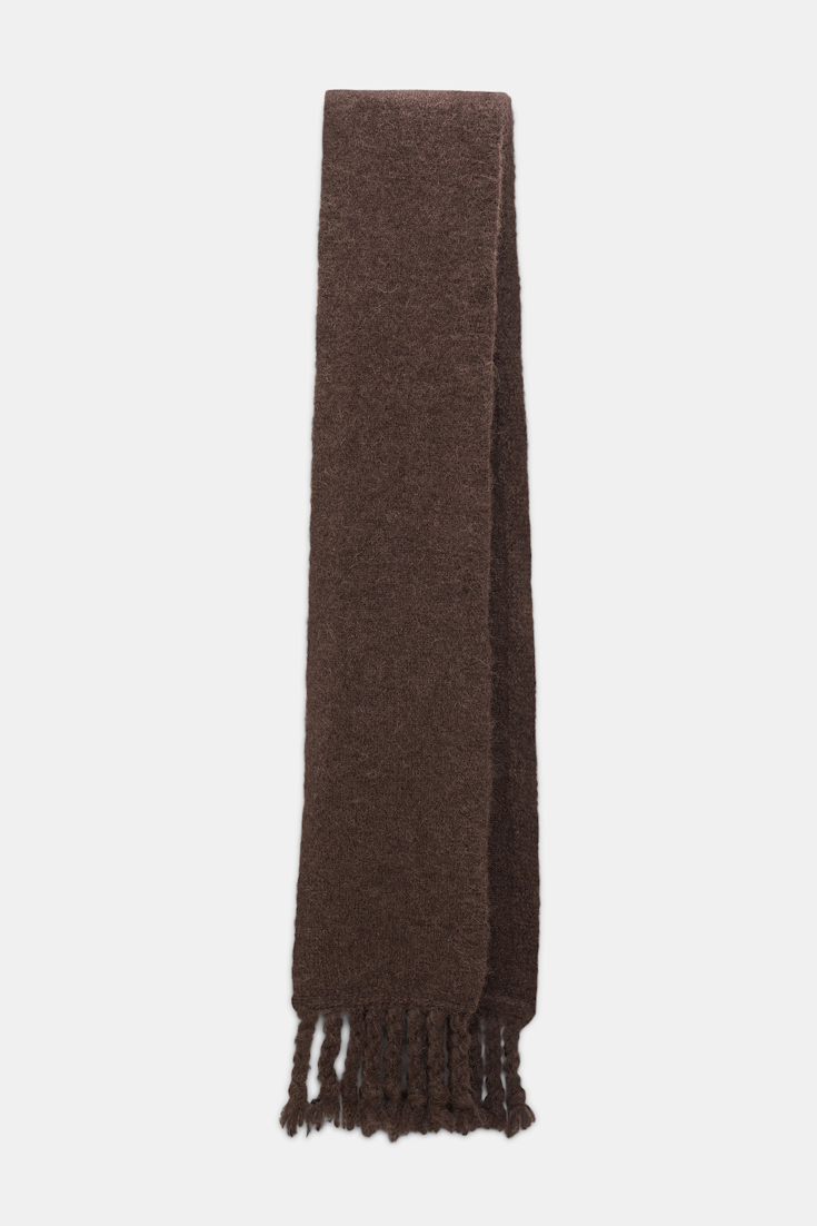 Dorothee Schumacher Schal aus Alpaka-Garn black chocolate