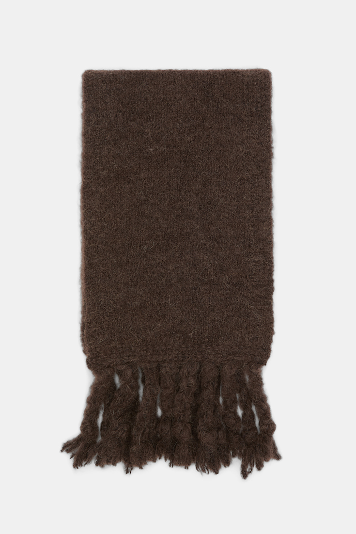 Dorothee Schumacher Schal aus Alpaka-Garn black chocolate