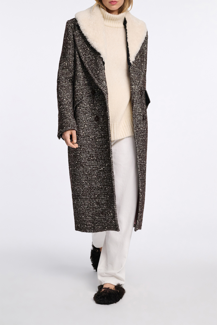 Dorothee Schumacher Rollkragenpullover aus Merino-Alpaka Garn eggshell
