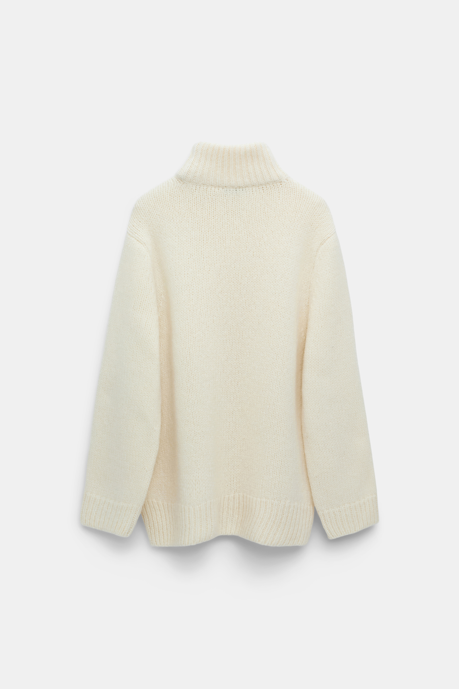 Dorothee Schumacher Rollkragenpullover aus Merino-Alpaka Garn eggshell