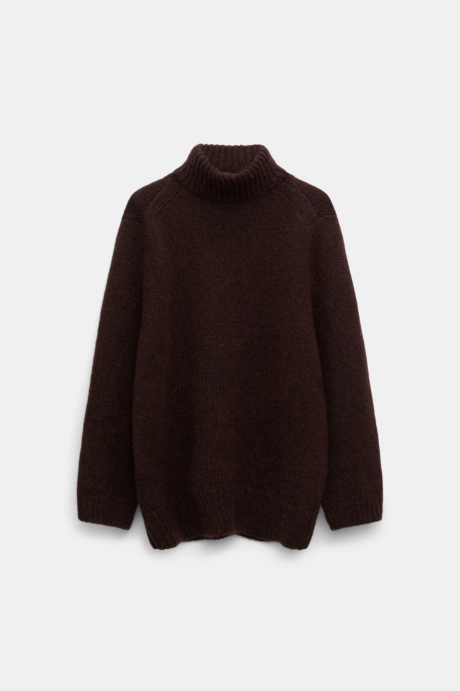 Dorothee Schumacher Rollkragenpullover aus Merino-Alpaka Garn dark chocolate