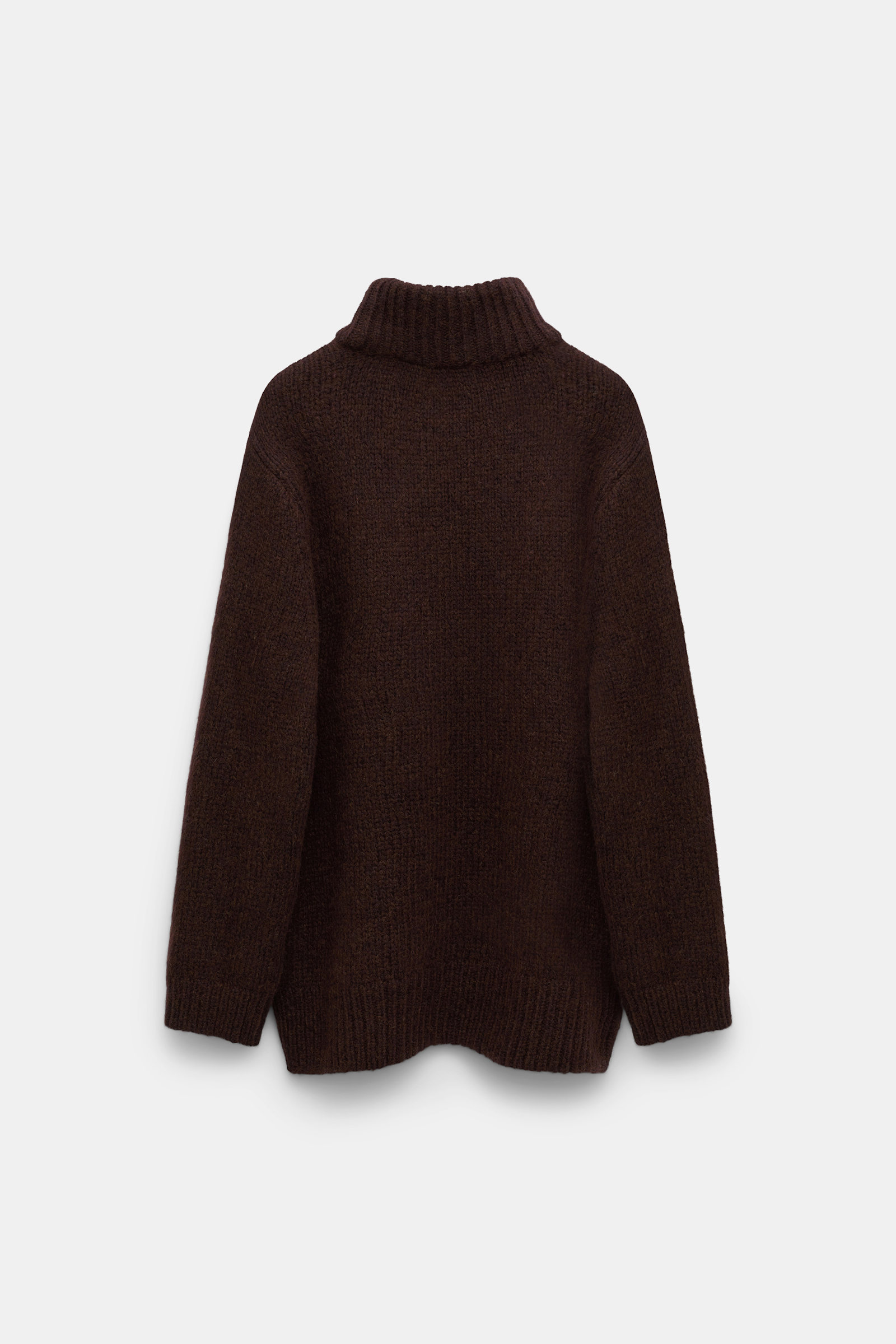Dorothee Schumacher Rollkragenpullover aus Merino-Alpaka Garn dark chocolate