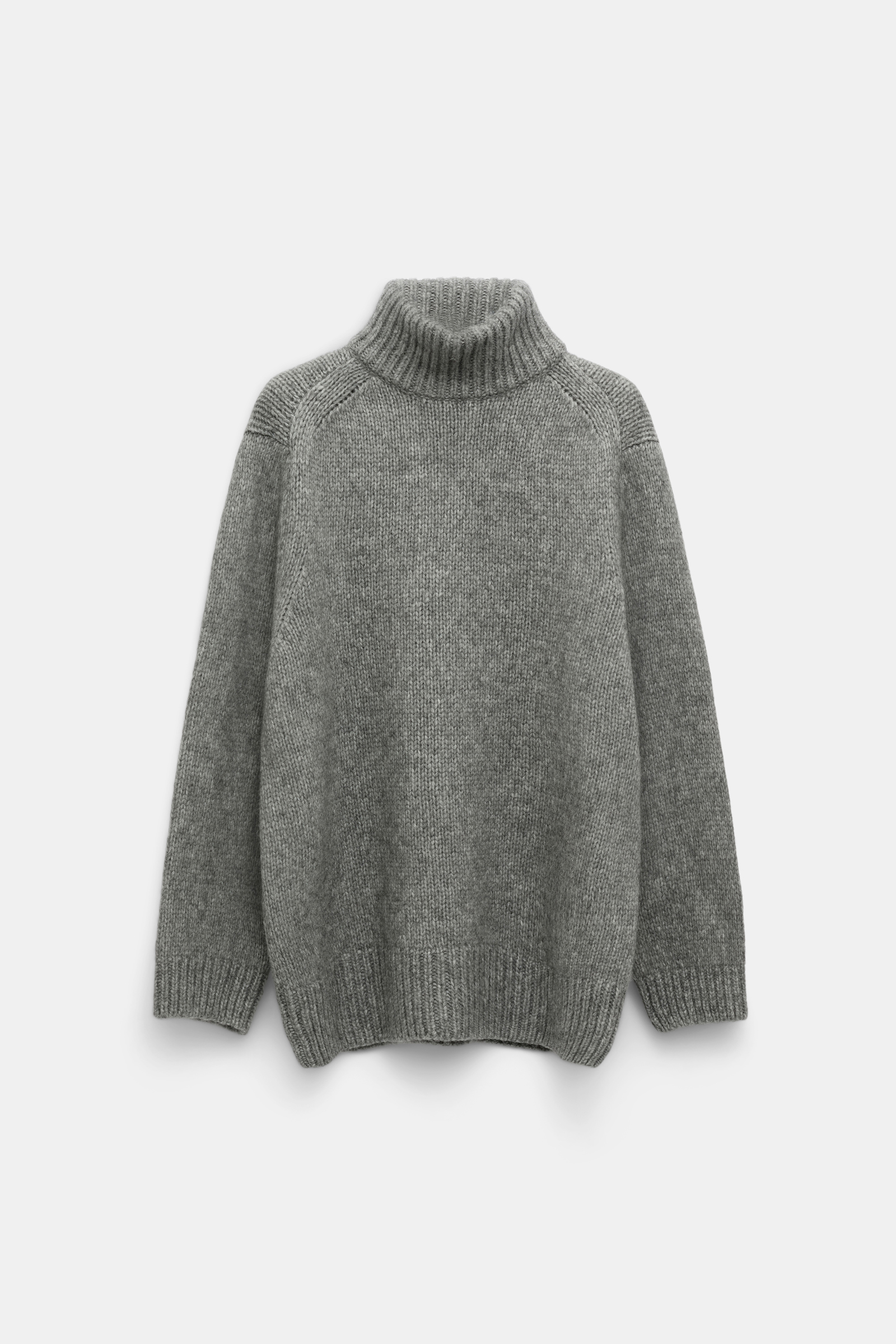 Dorothee Schumacher Virgin wool-alpaca turtleneck pullover platin