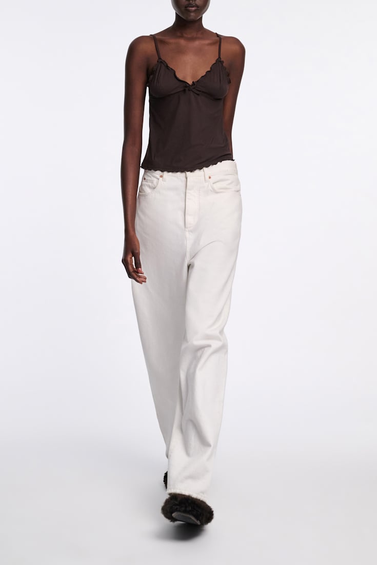 Dorothee Schumacher Technical jersey camisole black chocolate
