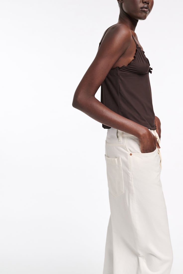 Dorothee Schumacher Technical jersey camisole black chocolate
