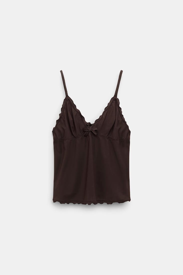 Dorothee Schumacher Technical jersey camisole black chocolate