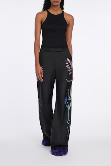 Dorothee Schumacher Tank top in luxurious rib knit pure black