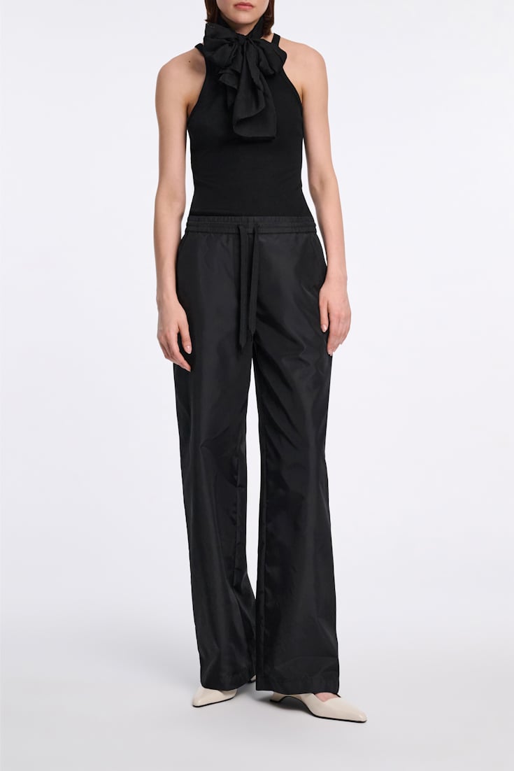 Dorothee Schumacher Tank top in luxurious rib knit pure black