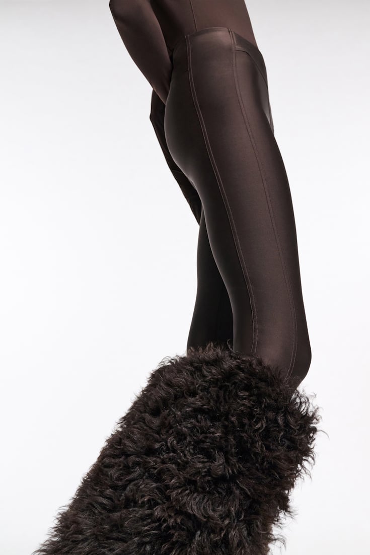 Dorothee Schumacher Leggings with side panel dark chocolate