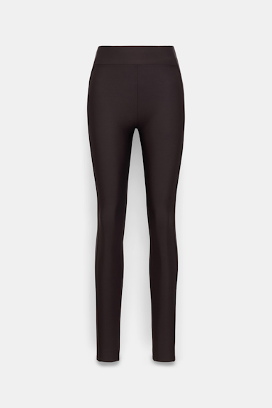 Dorothee Schumacher Leggings mit Seiteneinsatz dark chocolate