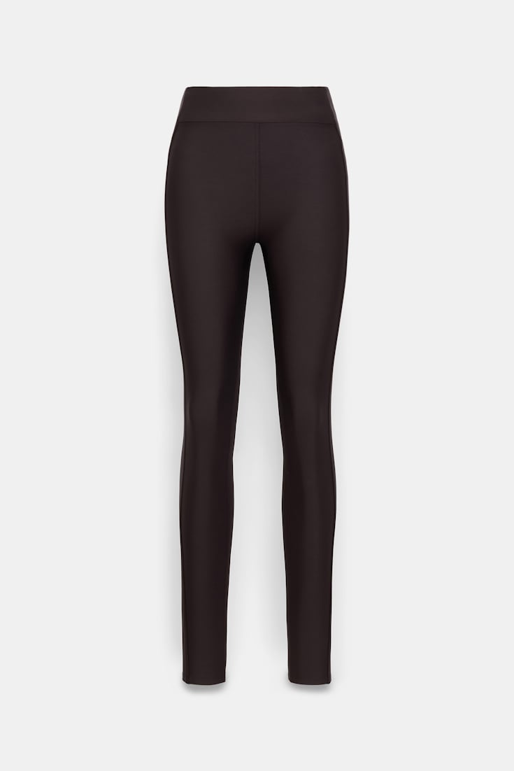 Dorothee Schumacher Leggings with side panel dark chocolate