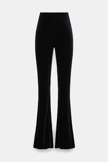 Dorothee Schumacher Hose aus Stretch-Samt pure black