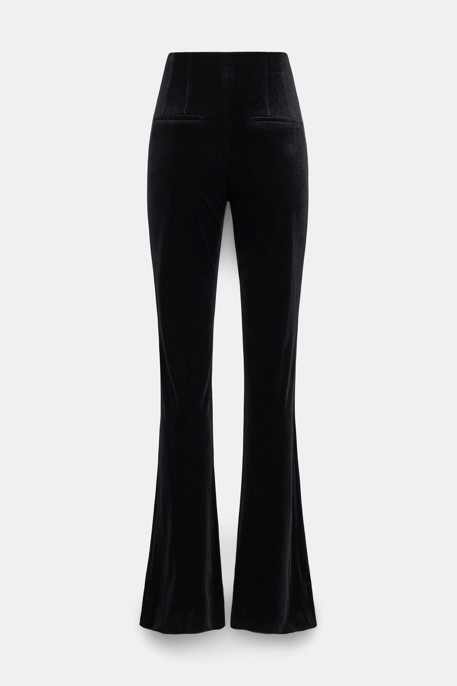 Dorothee Schumacher Hose aus Stretch-Samt pure black