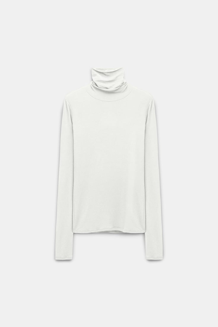 Dorothee Schumacher Long sleeve turtleneck eggshell