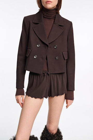 Dorothee Schumacher Long sleeve turtleneck chocolate