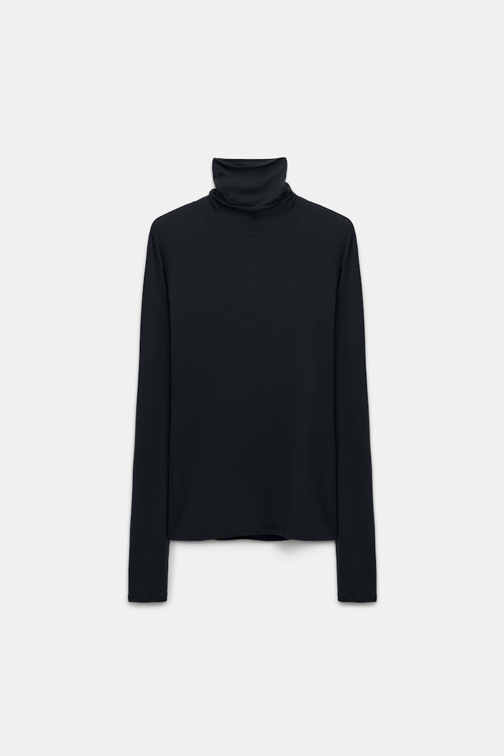 Dorothee Schumacher Long sleeve turtleneck pure black