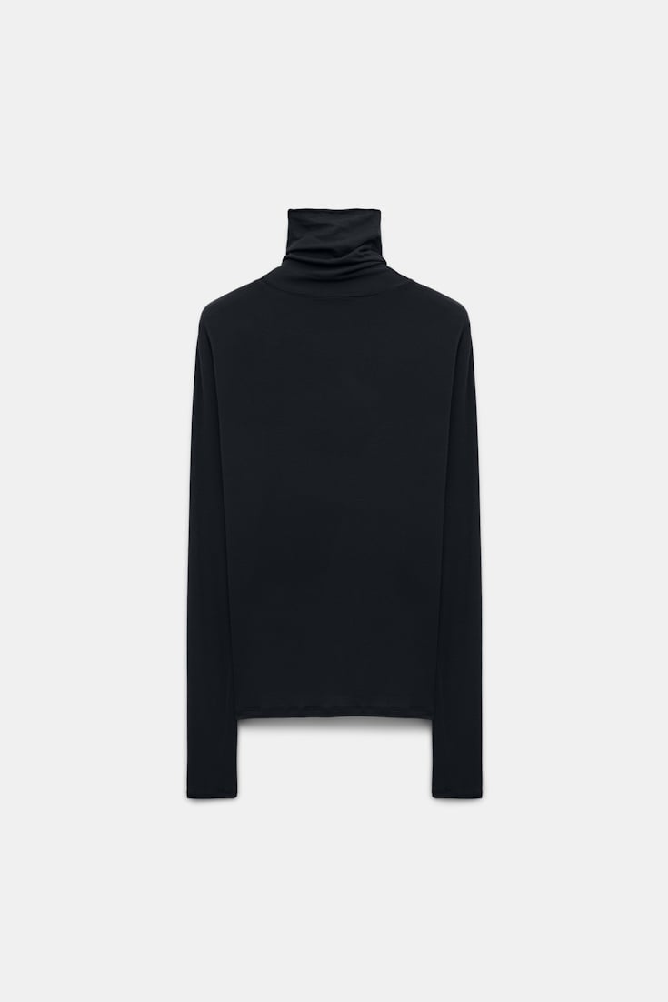 Dorothee Schumacher Long sleeve turtleneck pure black