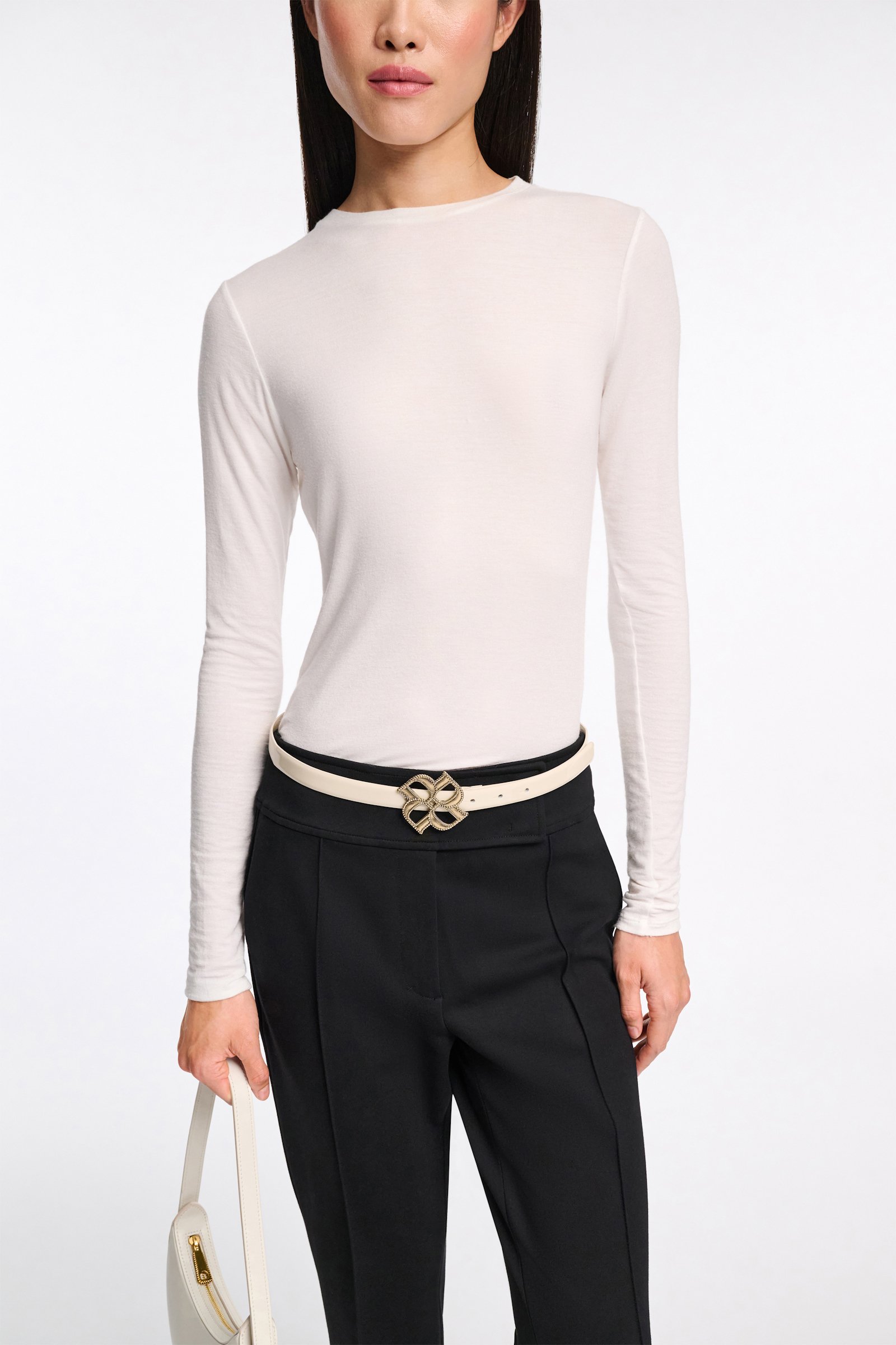 Dorothee Schumacher Long sleeve T-shirt eggshell