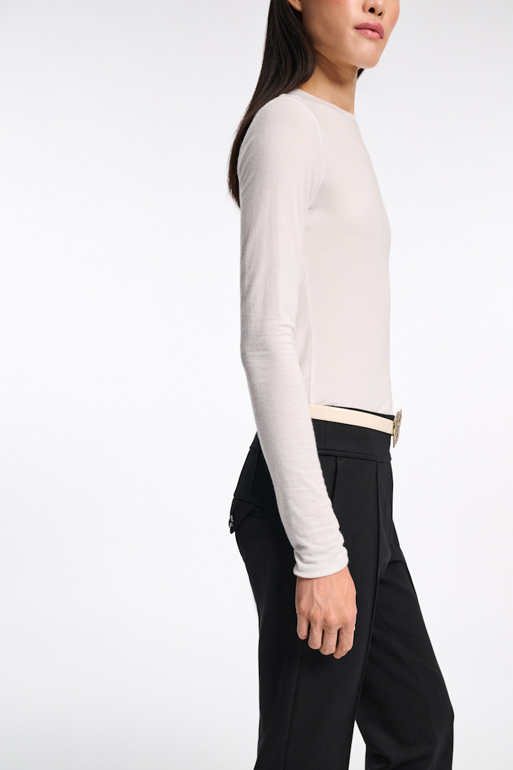 Dorothee Schumacher Long sleeve T-shirt eggshell