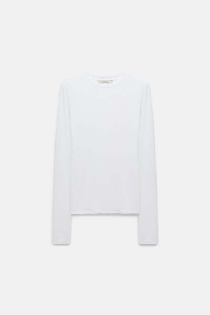 Dorothee Schumacher Long sleeve T-shirt eggshell