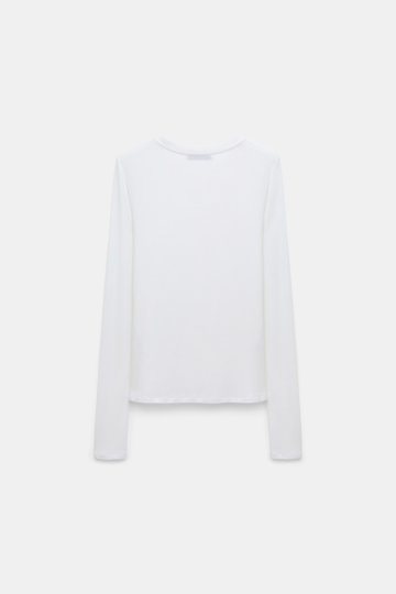 Dorothee Schumacher Long sleeve T-shirt eggshell