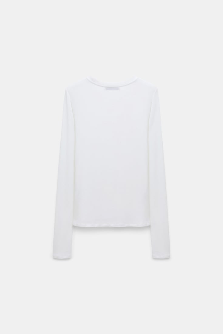 Dorothee Schumacher Long sleeve T-shirt eggshell