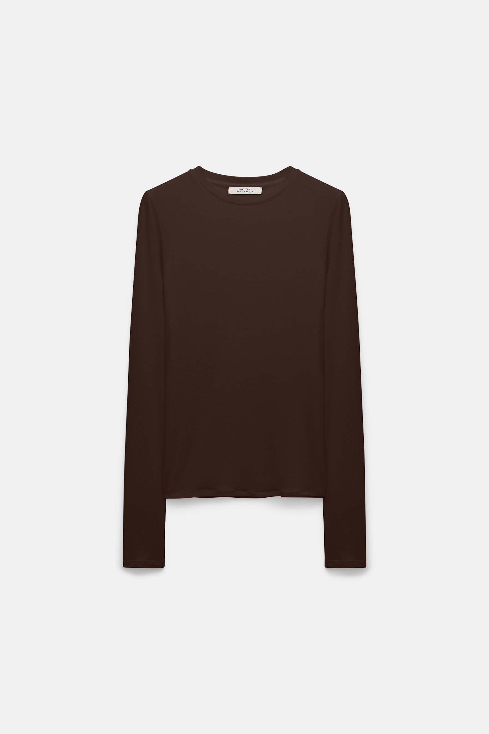 Dorothee Schumacher Long sleeve T-shirt chocolate