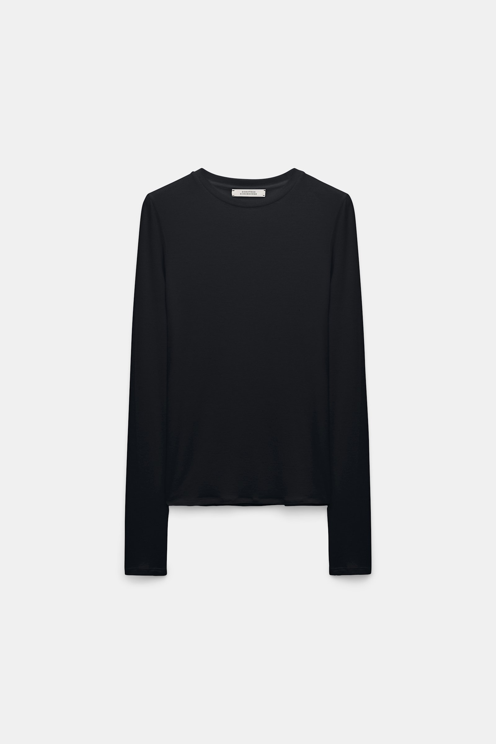Dorothee Schumacher Long sleeve T-shirt pure black
