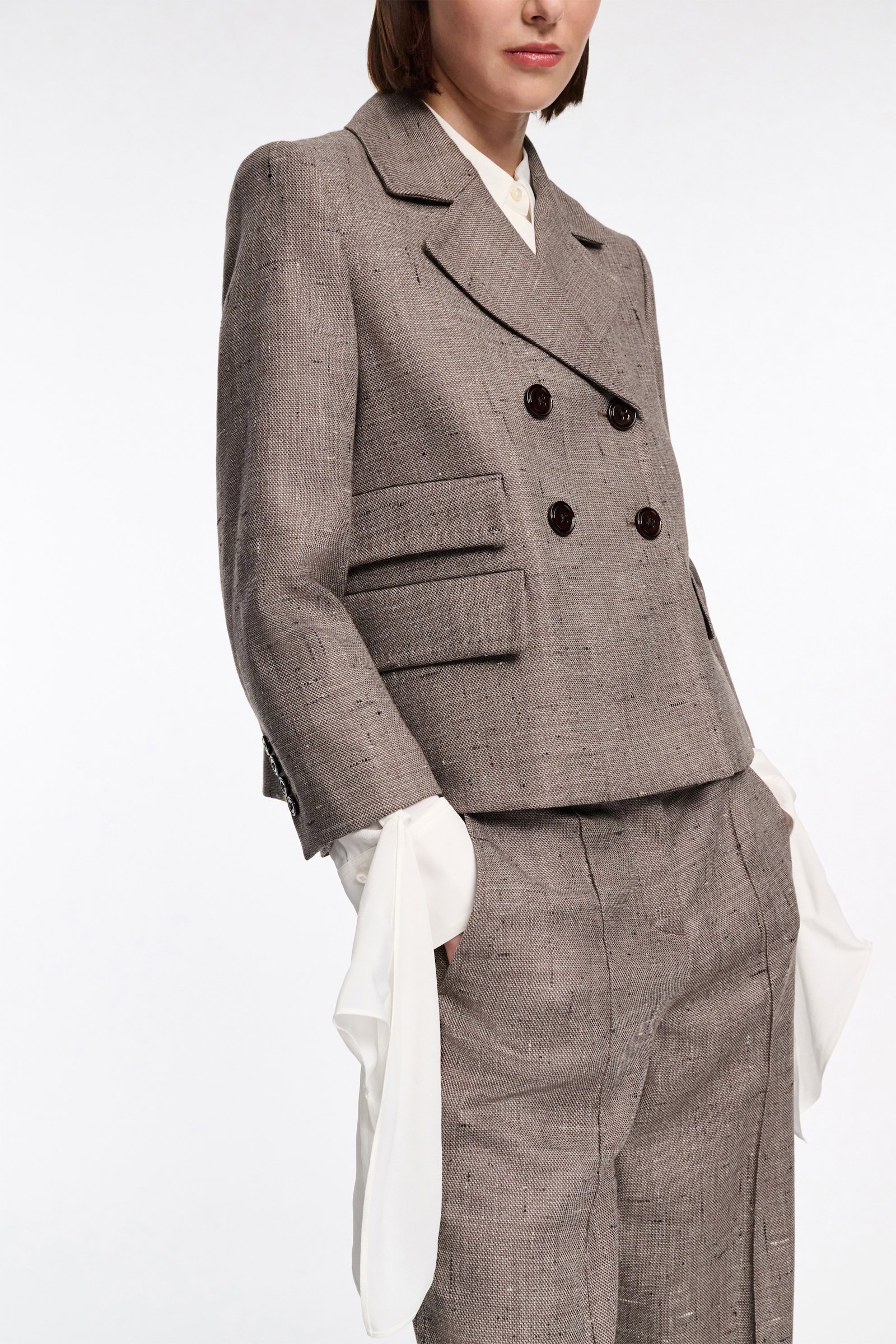 Dorothee Schumacher Boxy Blazer pepper & chocoloate