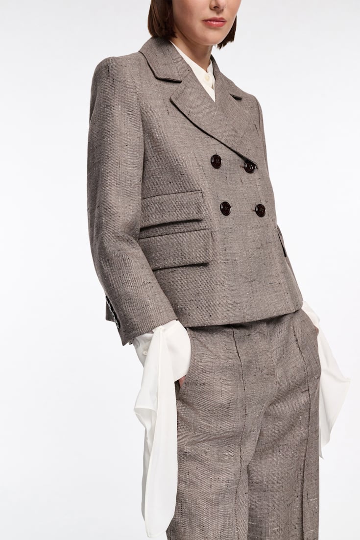 Dorothee Schumacher Boxy Blazer pepper & chocoloate