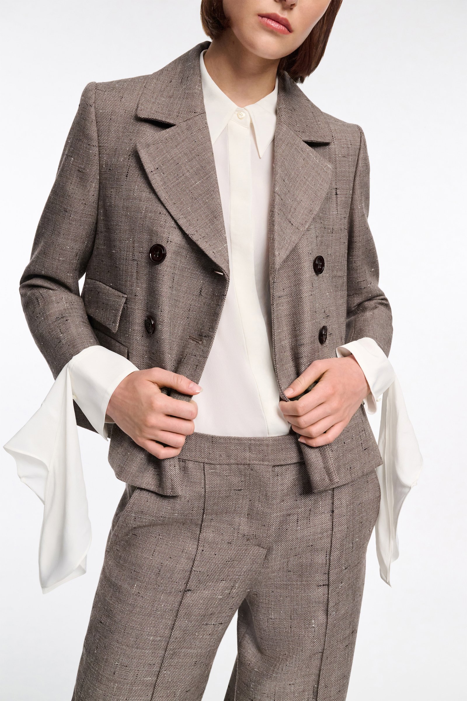 Dorothee Schumacher Boxy Blazer pepper & chocoloate