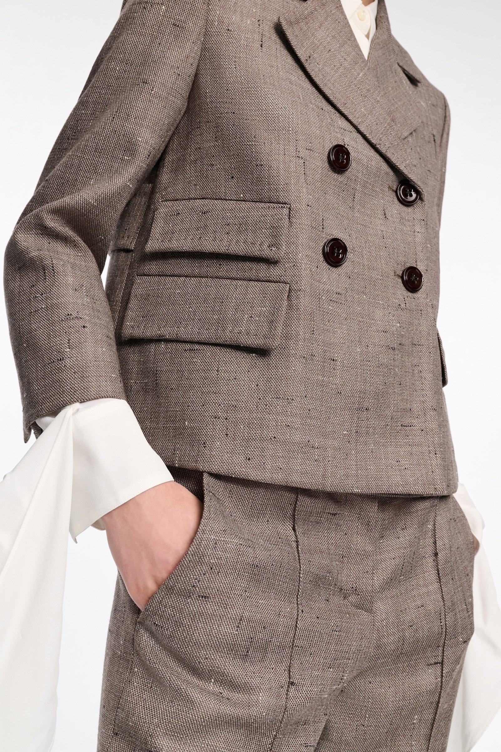 Dorothee Schumacher Boxy Blazer pepper & chocoloate