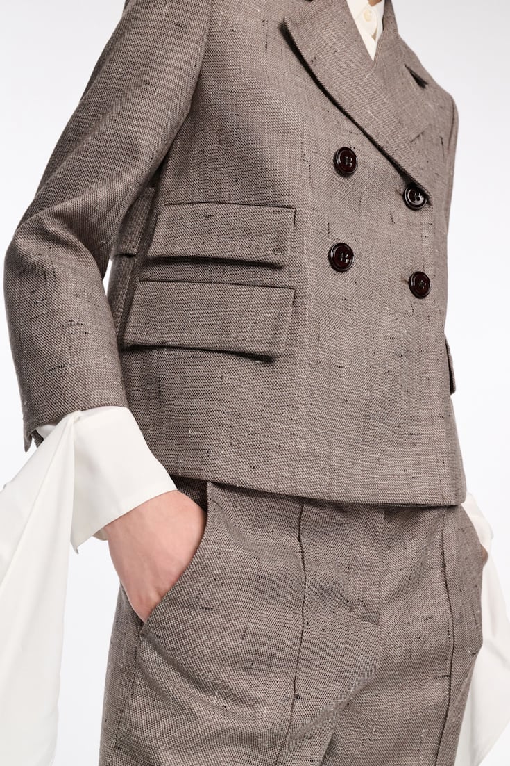Dorothee Schumacher Boxy Blazer pepper & chocoloate