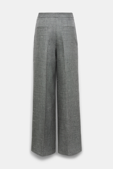Dorothee Schumacher Wide leg pants in virgin wool pepper & salt